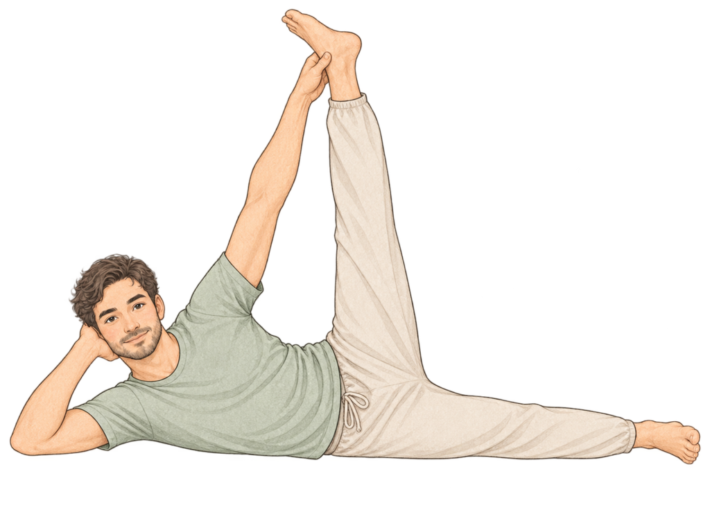 Anantasana, posture de Vishnu endormi