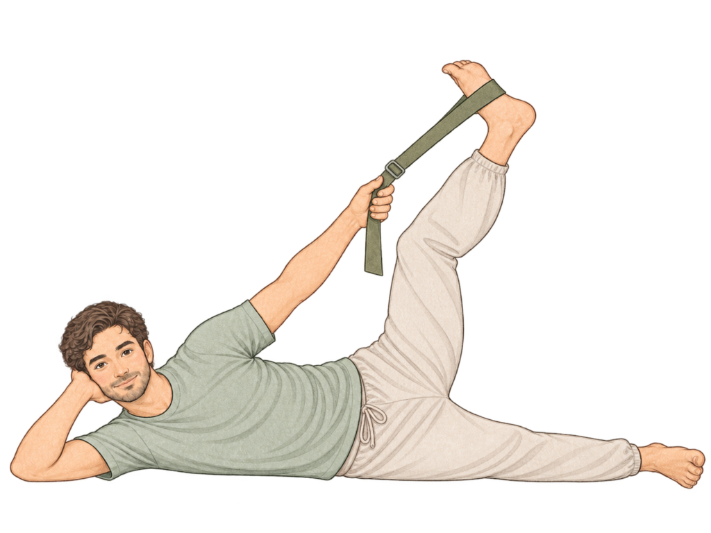 Anantasana avec sangle