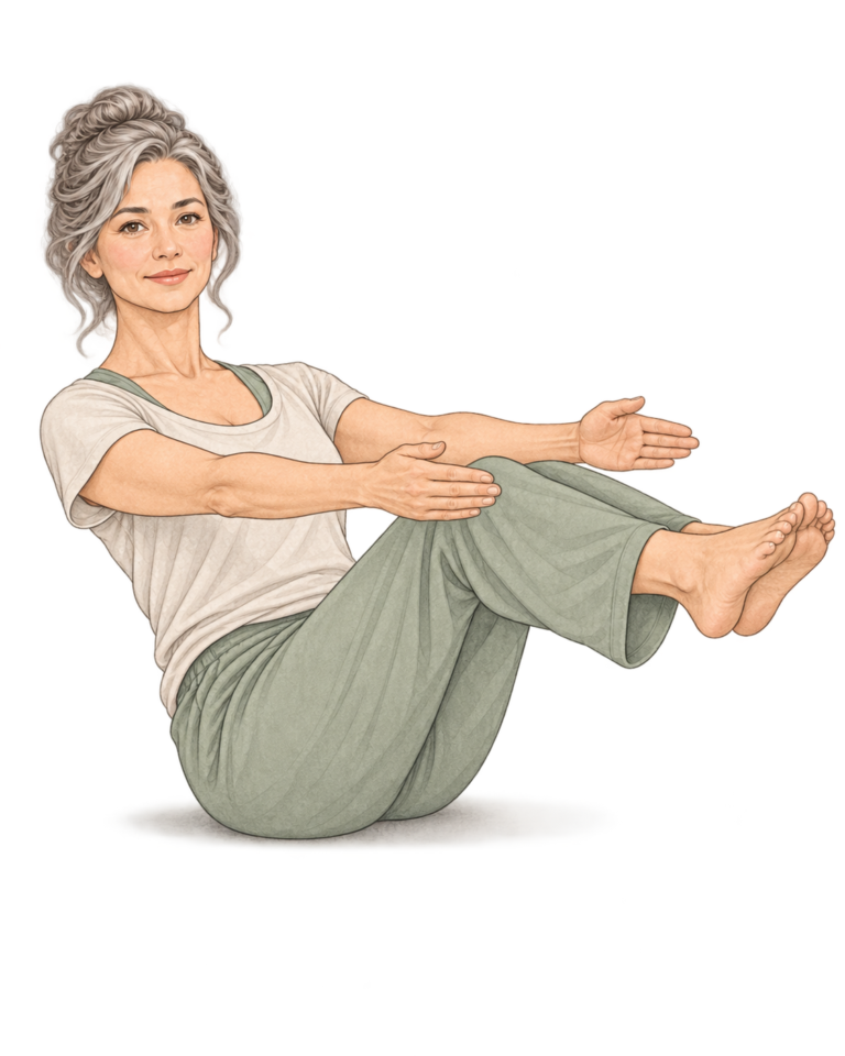 Ardha Navasana, demi-barque en yoga