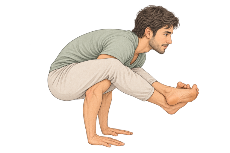 Bhujapidasana, posture de pression sur les épaules