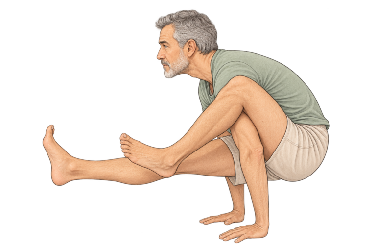 Eka Hasta Bhujasana, posture de la trompe d’éléphant