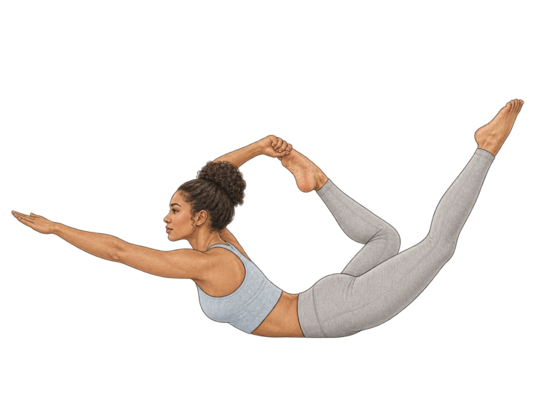 Eka Pada Dhanurasana, arc sur une jambe