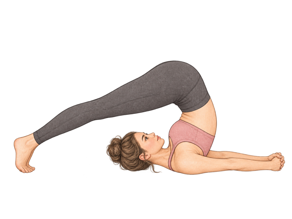 Halasana, posture de la charrue en yoga