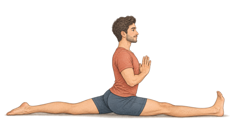 Hanumanasana, posture du grand écart en yoga
