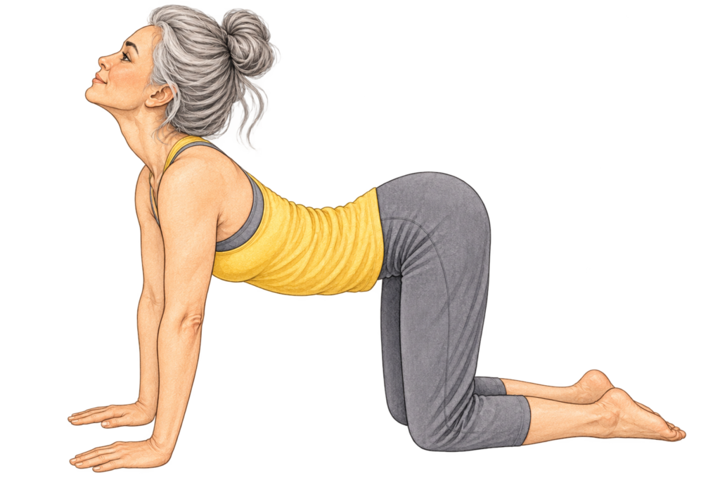 Marjaryasana-Bitilasana, mouvement chat-vache en yoga