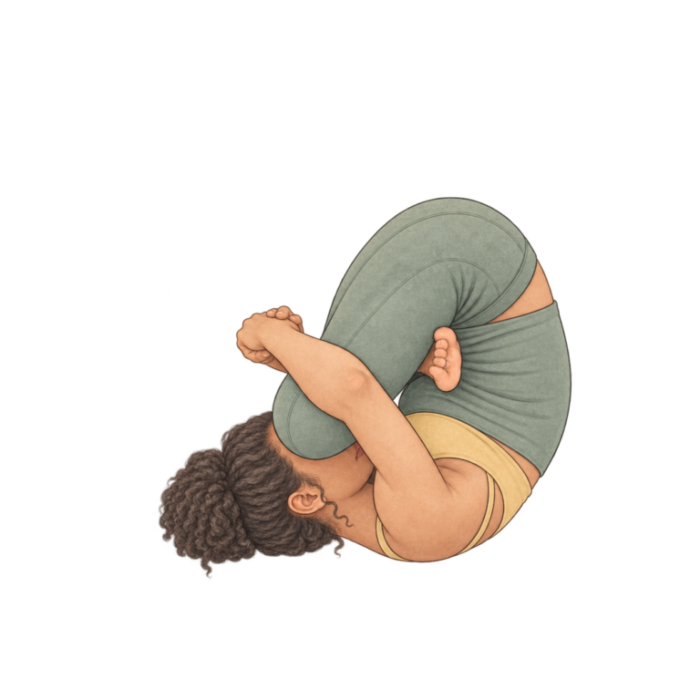Pindasana, posture de l’embryon en inversion