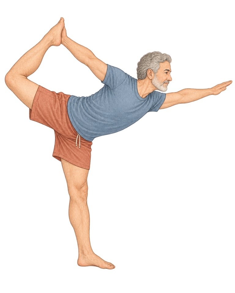 Natarajasana, posture du danseur en yoga