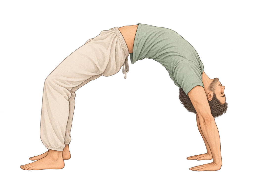 Urdhva Dhanurasana, posture de la roue en yoga
