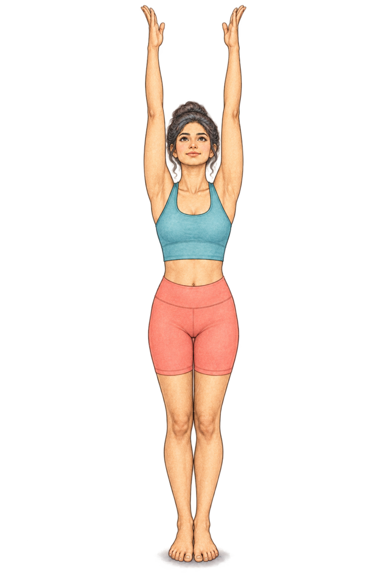 Urdhva Hastasana, posture des bras levés en yoga