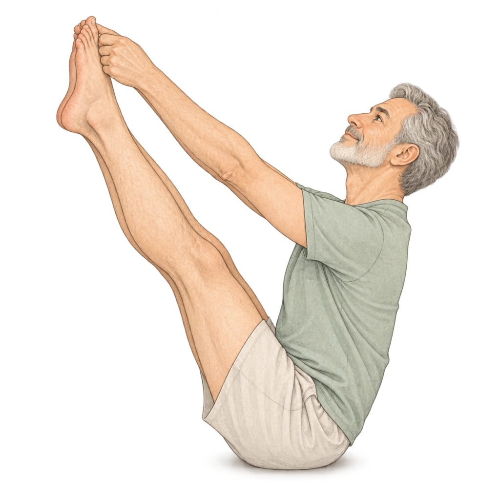 Urdhva Mukha Paschimottanasana, pince vers le haut