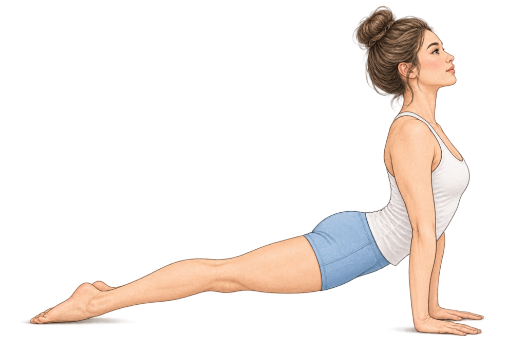 Urdhva Mukha Svanasana, chien tête en haut en yoga