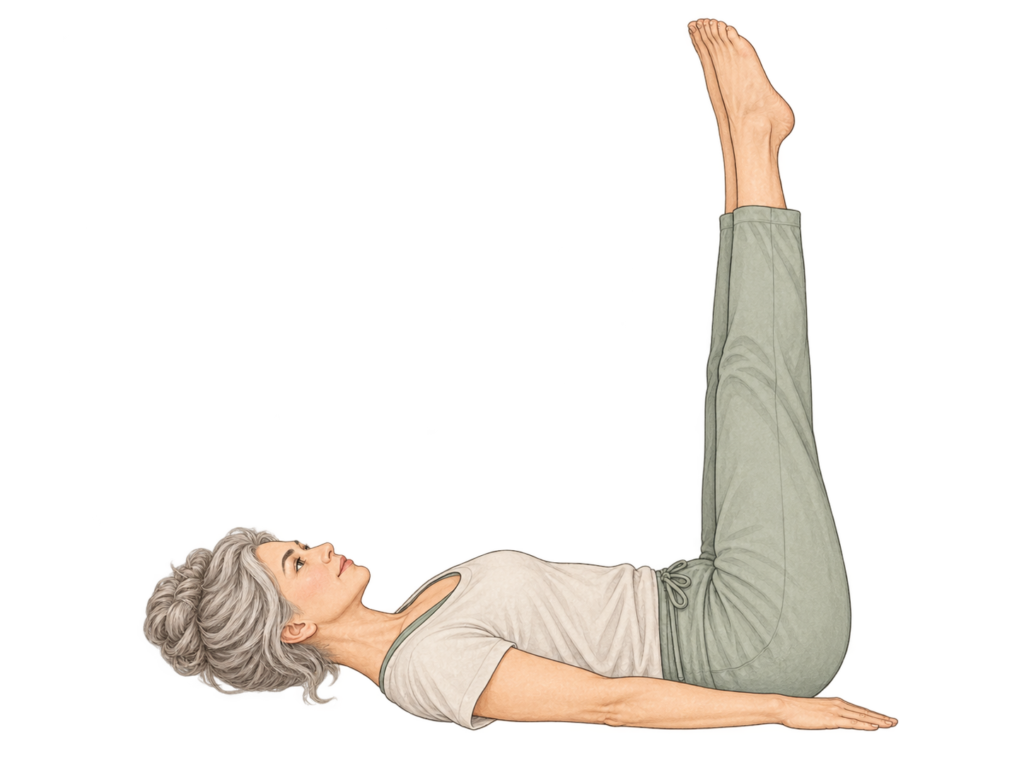 Urdhva Prasarita Padasana, jambes levées en yoga