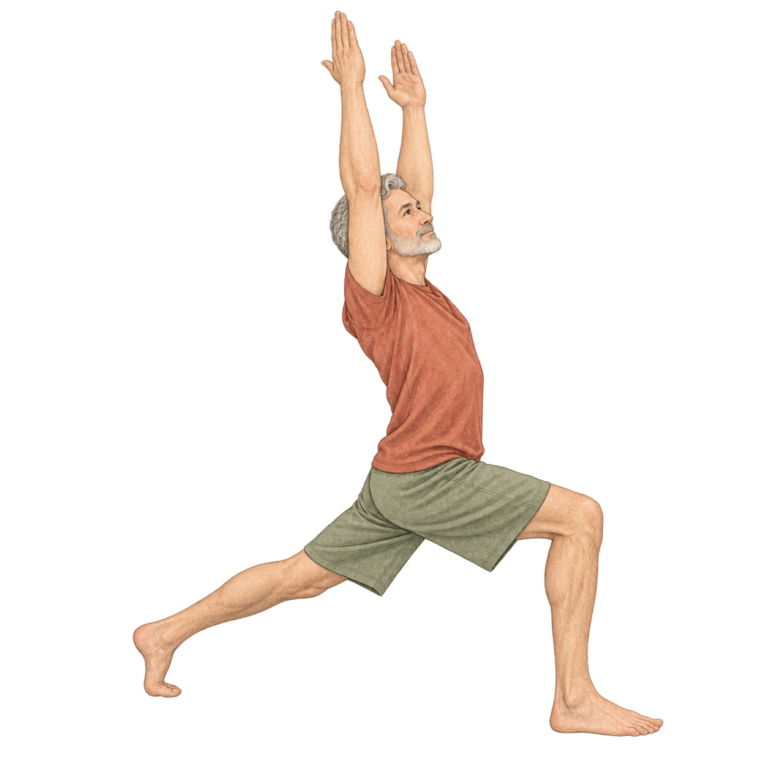 Utthita Ashwa Sanchalanasana, fente haute en yoga