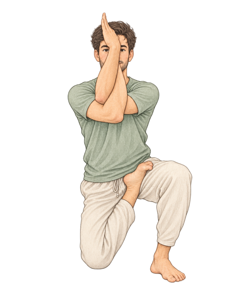 Vatayanasana, posture du cheval en yoga