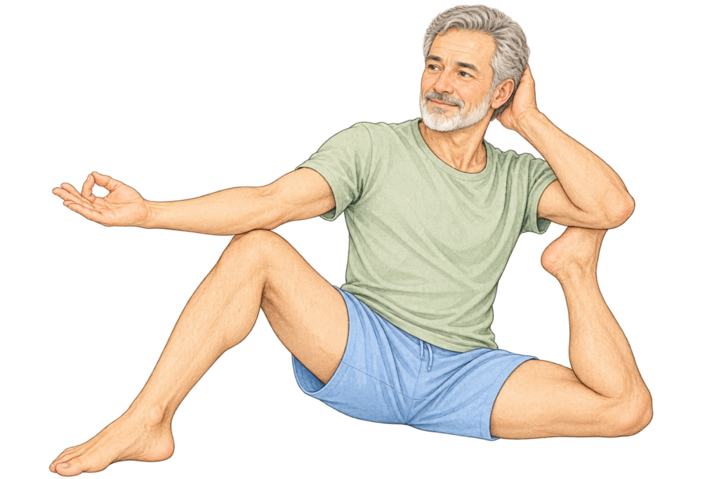 Yogadandasana, posture du bâton yogique