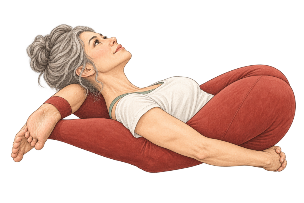 Yoganidrasana, posture du sommeil yogique