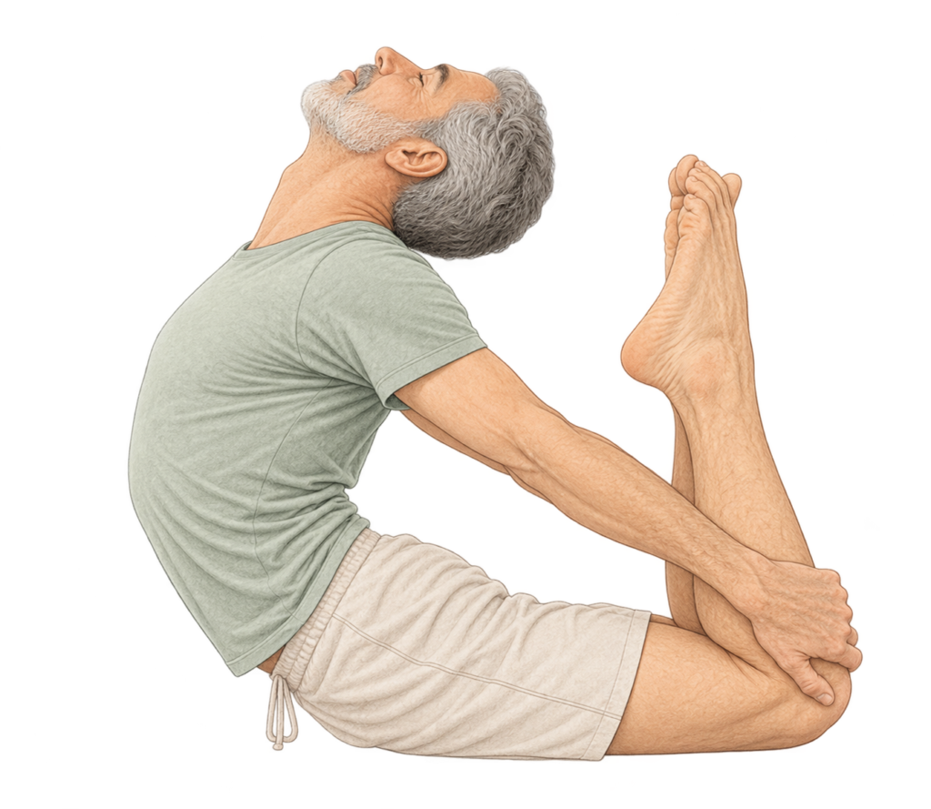 Raja Kapotasana, posture du pigeon royal